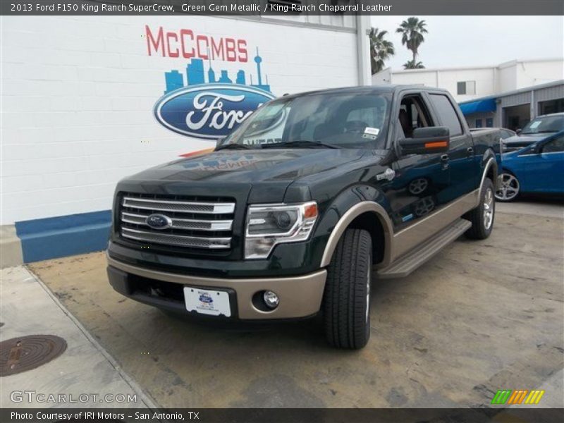 Green Gem Metallic / King Ranch Chaparral Leather 2013 Ford F150 King Ranch SuperCrew
