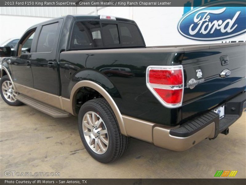 Green Gem Metallic / King Ranch Chaparral Leather 2013 Ford F150 King Ranch SuperCrew