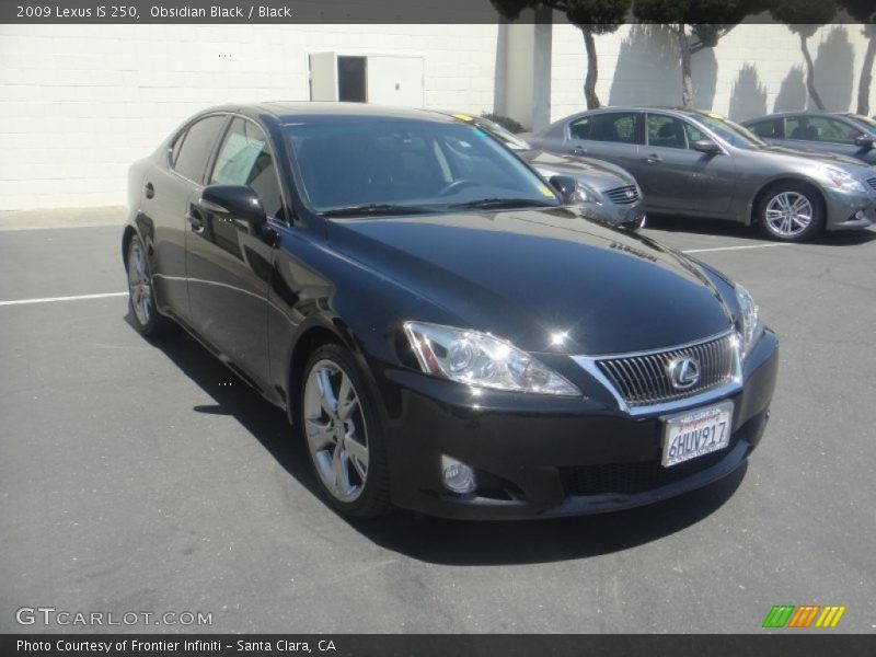 Obsidian Black / Black 2009 Lexus IS 250