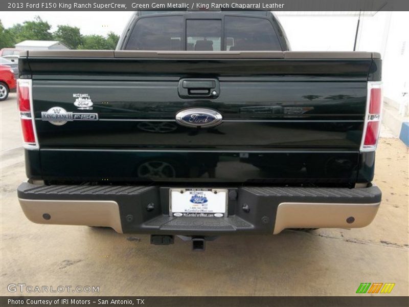 Green Gem Metallic / King Ranch Chaparral Leather 2013 Ford F150 King Ranch SuperCrew