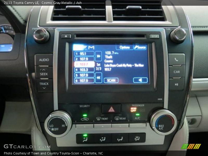 Controls of 2013 Camry LE