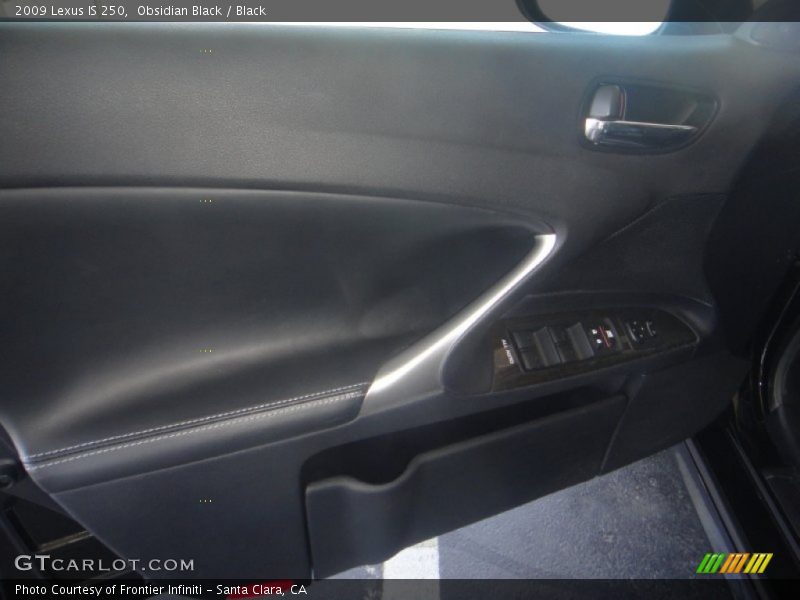Obsidian Black / Black 2009 Lexus IS 250
