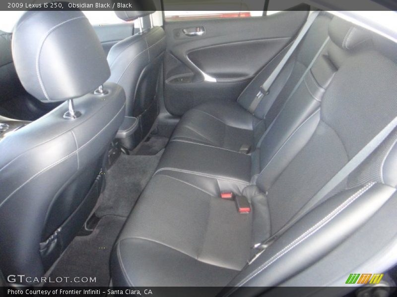 Obsidian Black / Black 2009 Lexus IS 250