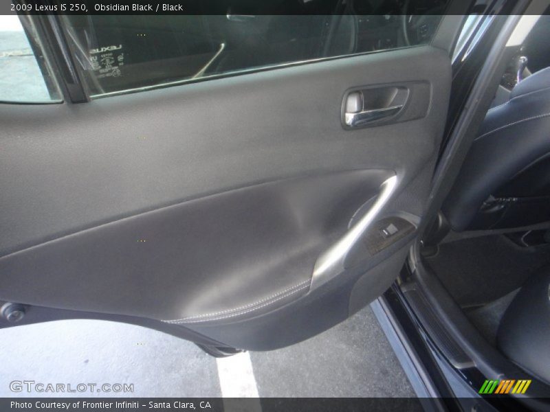 Obsidian Black / Black 2009 Lexus IS 250