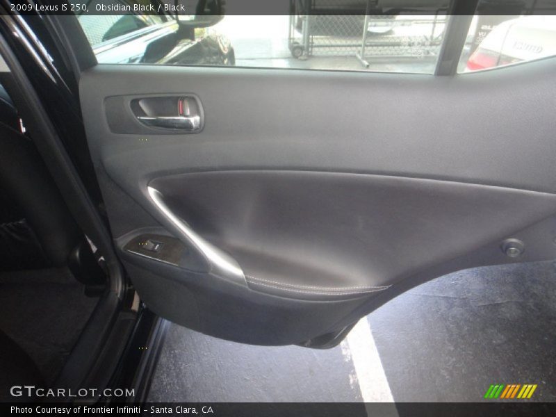Obsidian Black / Black 2009 Lexus IS 250