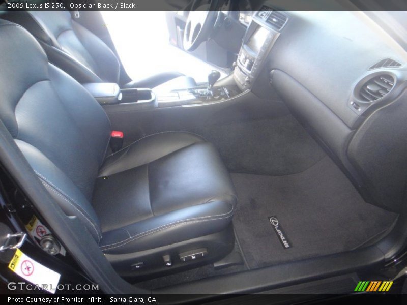 Obsidian Black / Black 2009 Lexus IS 250