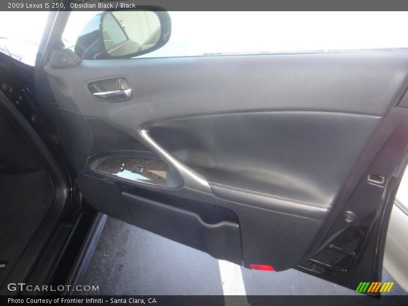 Obsidian Black / Black 2009 Lexus IS 250