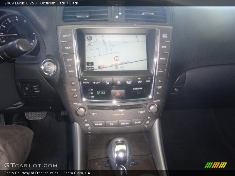 Obsidian Black / Black 2009 Lexus IS 250