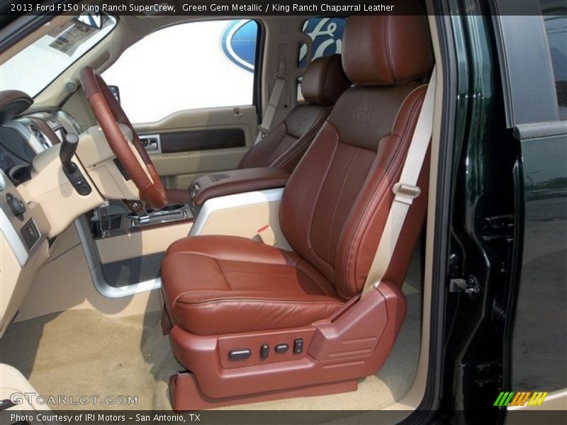 Green Gem Metallic / King Ranch Chaparral Leather 2013 Ford F150 King Ranch SuperCrew