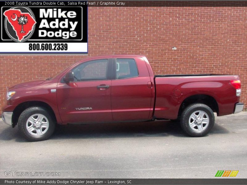 Salsa Red Pearl / Graphite Gray 2008 Toyota Tundra Double Cab