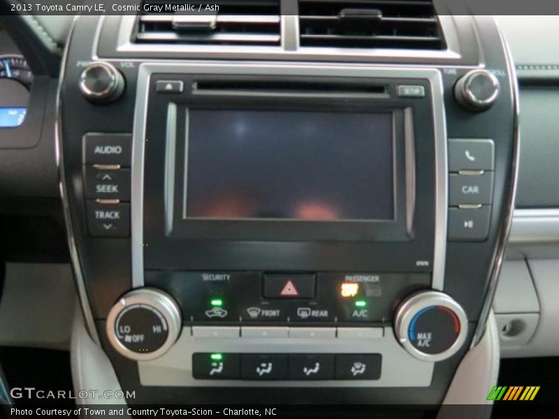 Controls of 2013 Camry LE