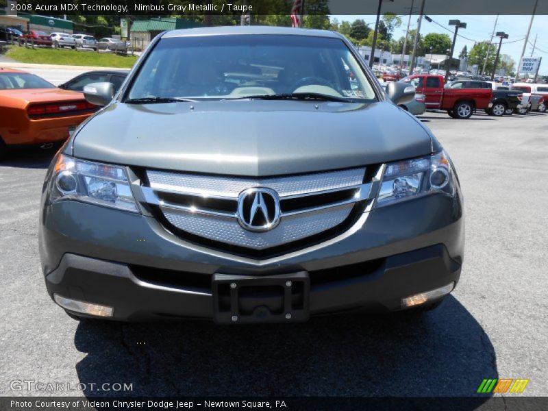 Nimbus Gray Metallic / Taupe 2008 Acura MDX Technology