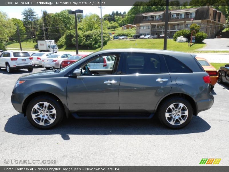Nimbus Gray Metallic / Taupe 2008 Acura MDX Technology