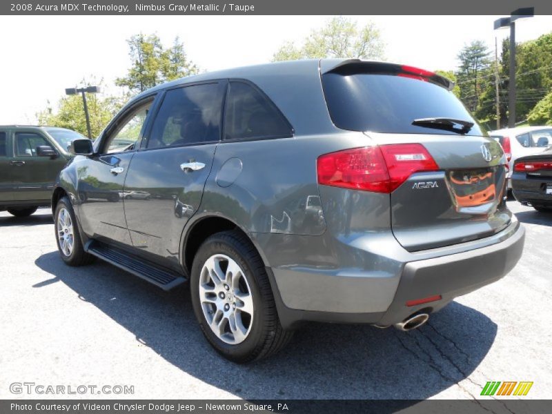 Nimbus Gray Metallic / Taupe 2008 Acura MDX Technology