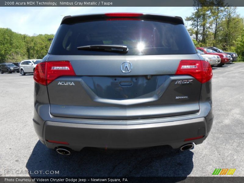 Nimbus Gray Metallic / Taupe 2008 Acura MDX Technology