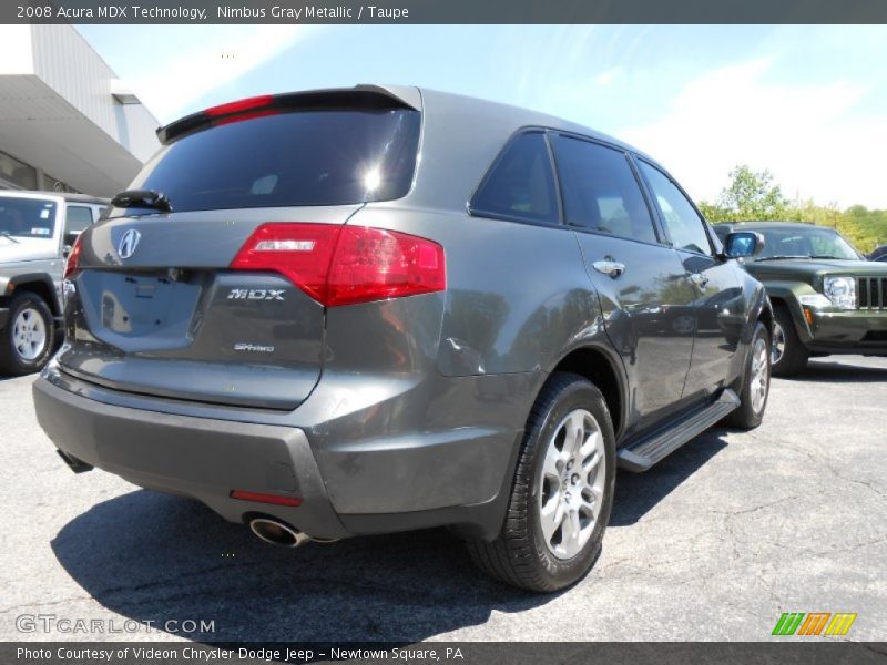 Nimbus Gray Metallic / Taupe 2008 Acura MDX Technology