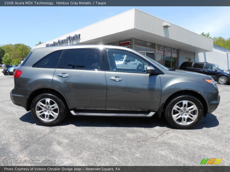 Nimbus Gray Metallic / Taupe 2008 Acura MDX Technology