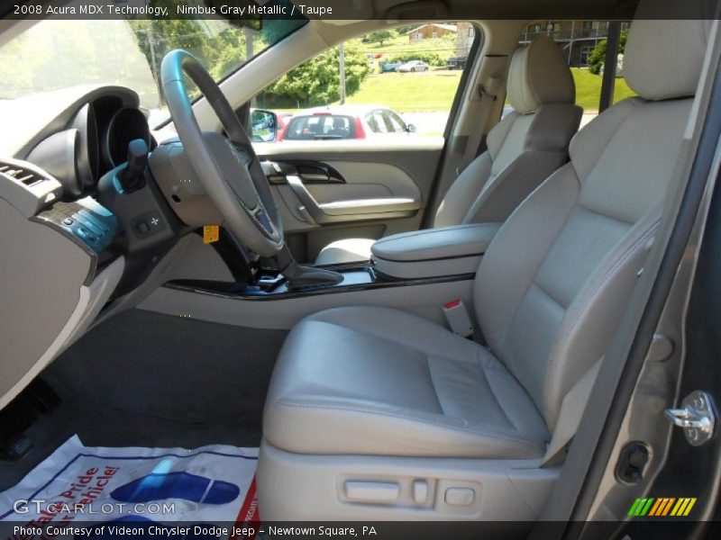 Nimbus Gray Metallic / Taupe 2008 Acura MDX Technology