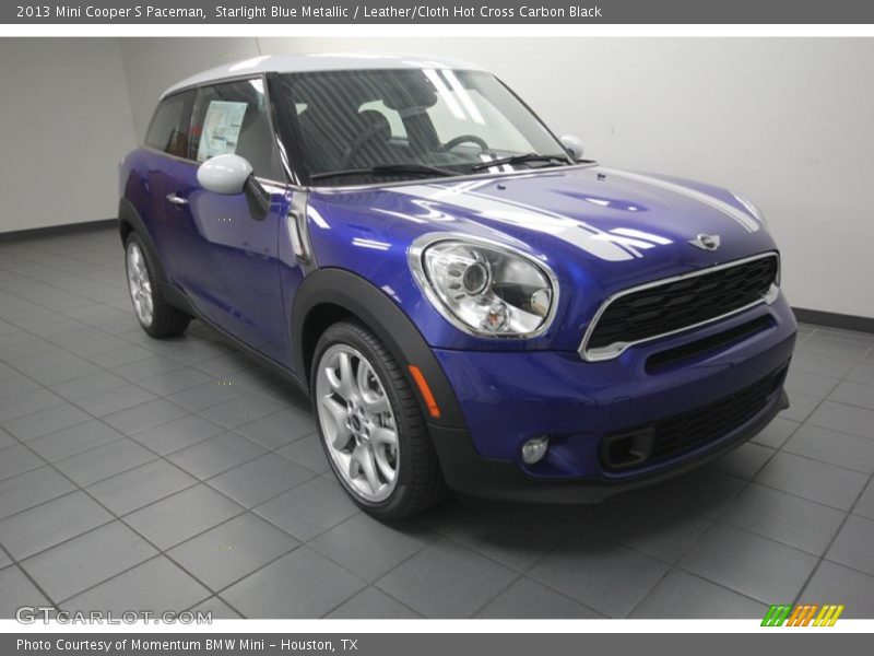 Starlight Blue Metallic / Leather/Cloth Hot Cross Carbon Black 2013 Mini Cooper S Paceman