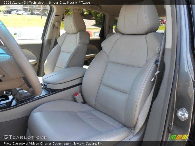 Nimbus Gray Metallic / Taupe 2008 Acura MDX Technology