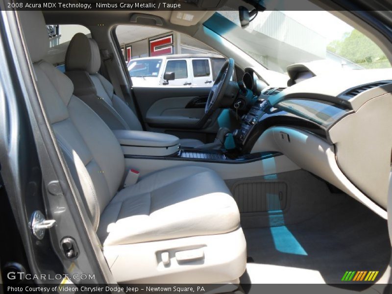 Nimbus Gray Metallic / Taupe 2008 Acura MDX Technology