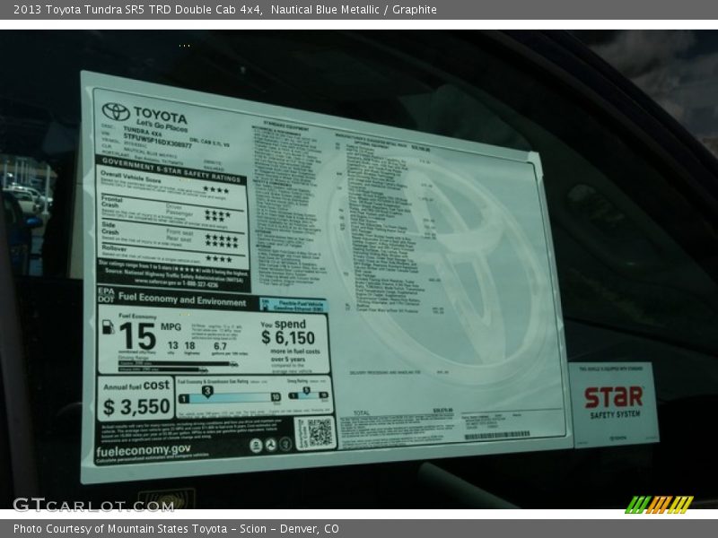 Nautical Blue Metallic / Graphite 2013 Toyota Tundra SR5 TRD Double Cab 4x4