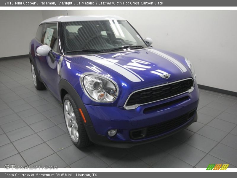Starlight Blue Metallic / Leather/Cloth Hot Cross Carbon Black 2013 Mini Cooper S Paceman