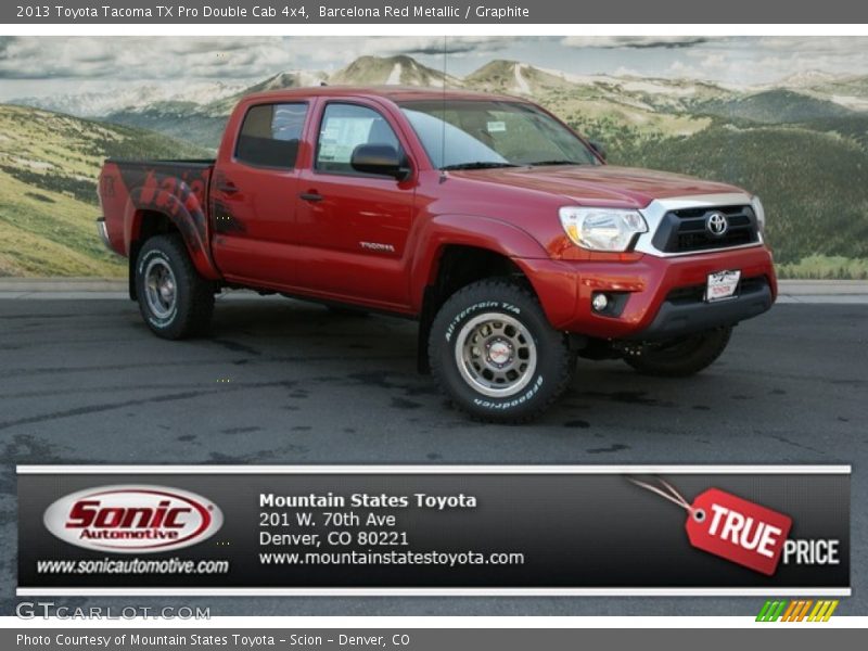 Barcelona Red Metallic / Graphite 2013 Toyota Tacoma TX Pro Double Cab 4x4