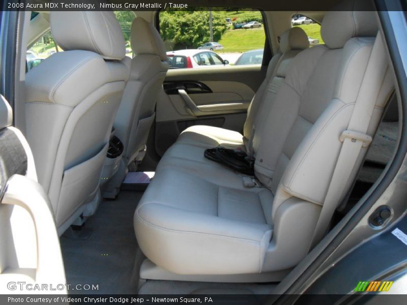 Nimbus Gray Metallic / Taupe 2008 Acura MDX Technology