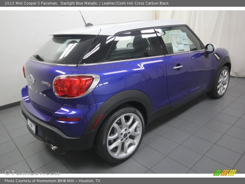 Starlight Blue Metallic / Leather/Cloth Hot Cross Carbon Black 2013 Mini Cooper S Paceman