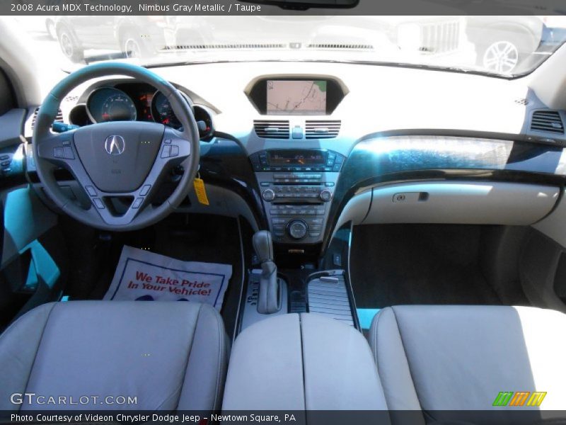 Nimbus Gray Metallic / Taupe 2008 Acura MDX Technology