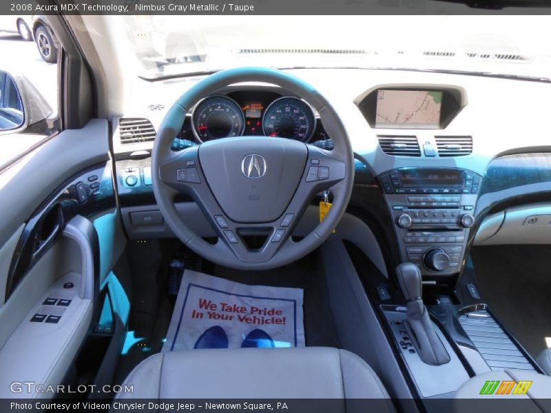 Nimbus Gray Metallic / Taupe 2008 Acura MDX Technology