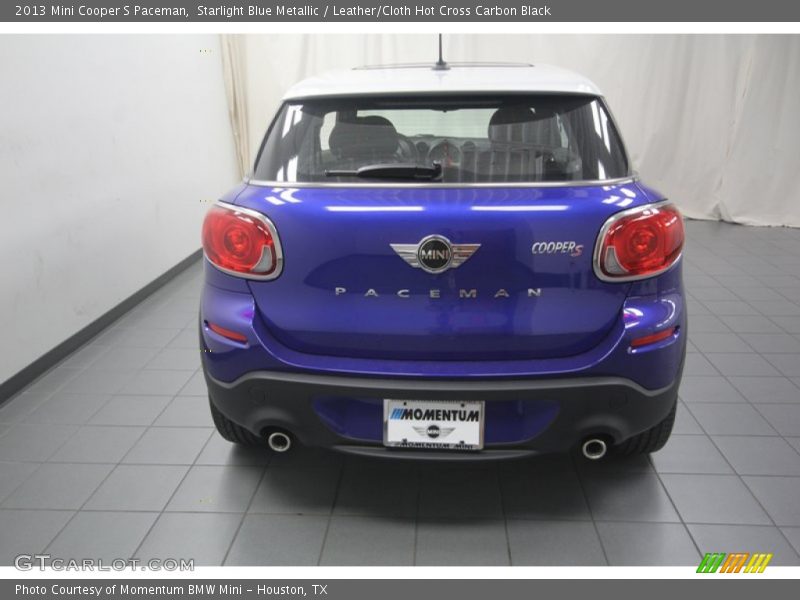 Starlight Blue Metallic / Leather/Cloth Hot Cross Carbon Black 2013 Mini Cooper S Paceman