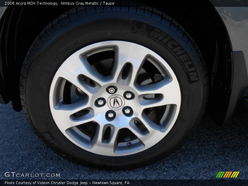 Nimbus Gray Metallic / Taupe 2008 Acura MDX Technology