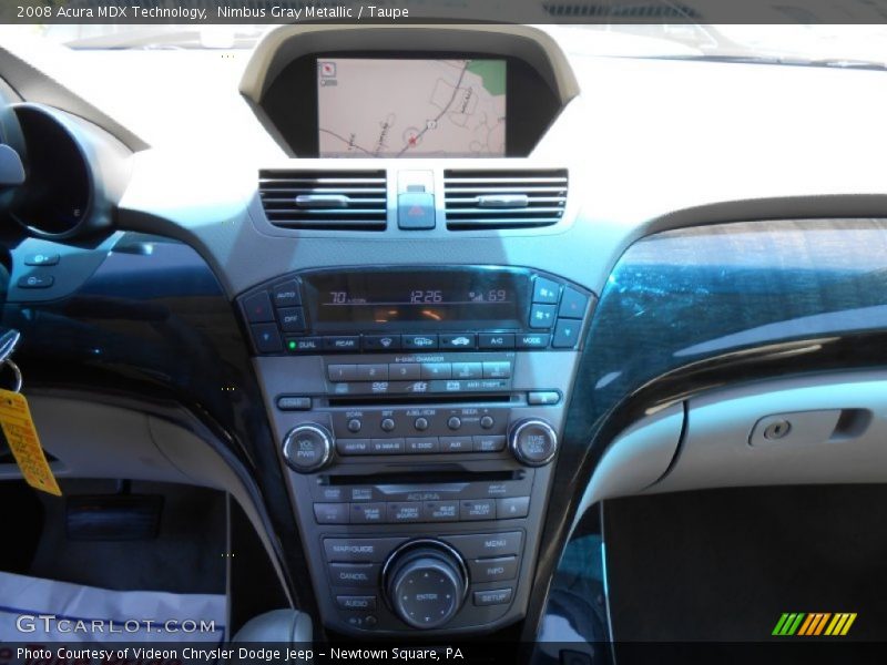 Nimbus Gray Metallic / Taupe 2008 Acura MDX Technology