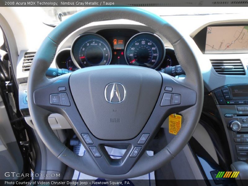 Nimbus Gray Metallic / Taupe 2008 Acura MDX Technology