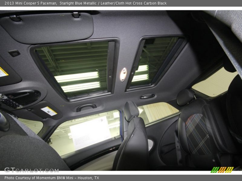 Starlight Blue Metallic / Leather/Cloth Hot Cross Carbon Black 2013 Mini Cooper S Paceman
