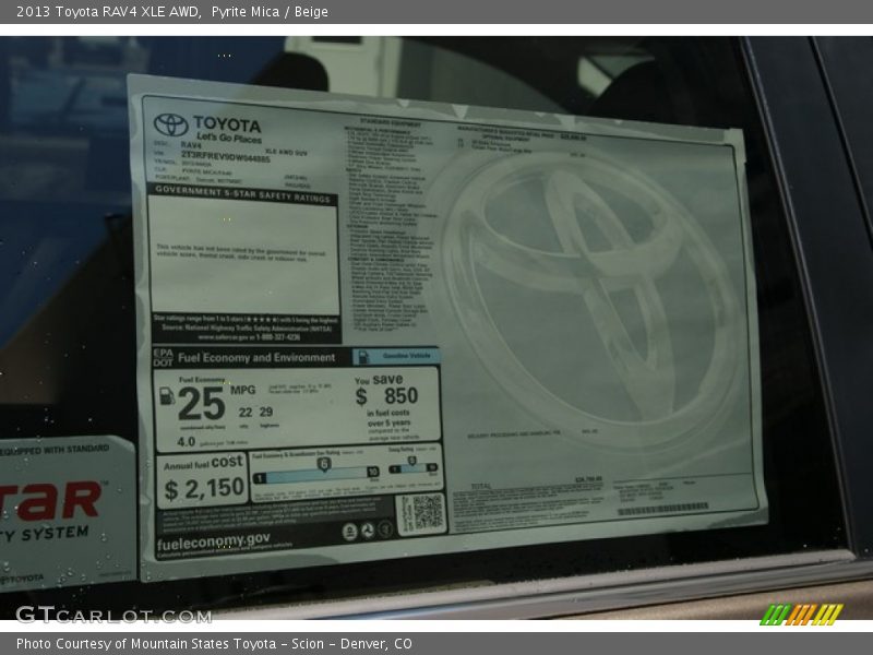 Pyrite Mica / Beige 2013 Toyota RAV4 XLE AWD