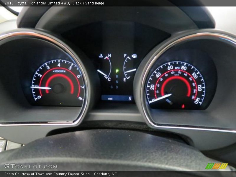 Black / Sand Beige 2013 Toyota Highlander Limited 4WD