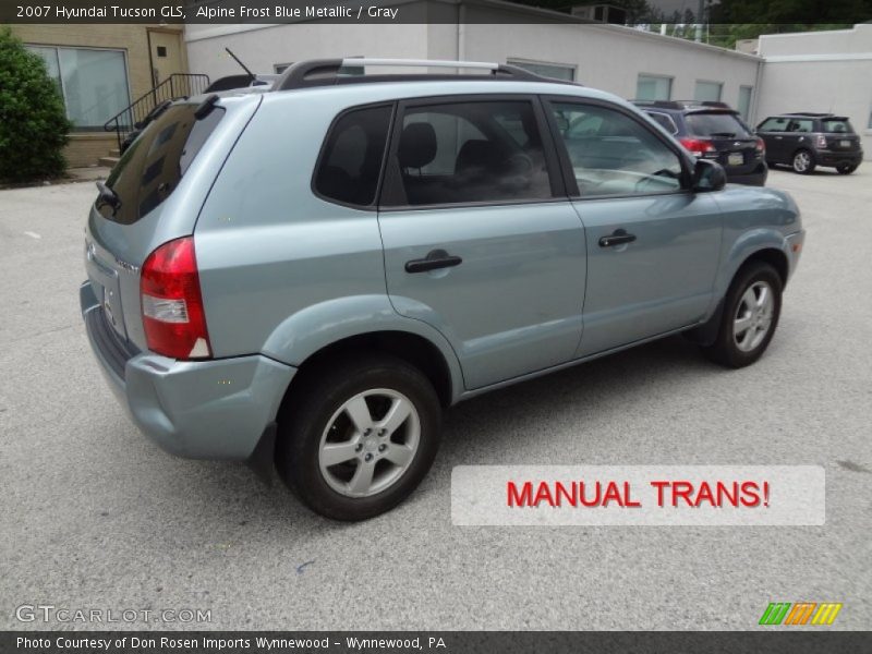 Alpine Frost Blue Metallic / Gray 2007 Hyundai Tucson GLS
