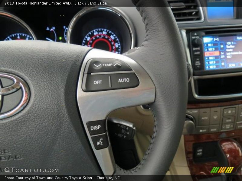Black / Sand Beige 2013 Toyota Highlander Limited 4WD