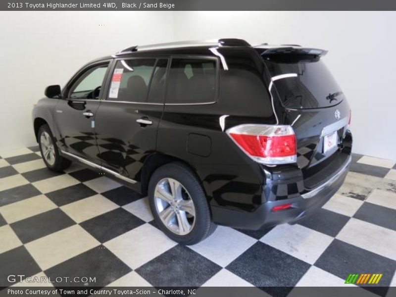 Black / Sand Beige 2013 Toyota Highlander Limited 4WD