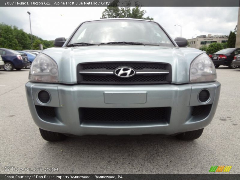 Alpine Frost Blue Metallic / Gray 2007 Hyundai Tucson GLS