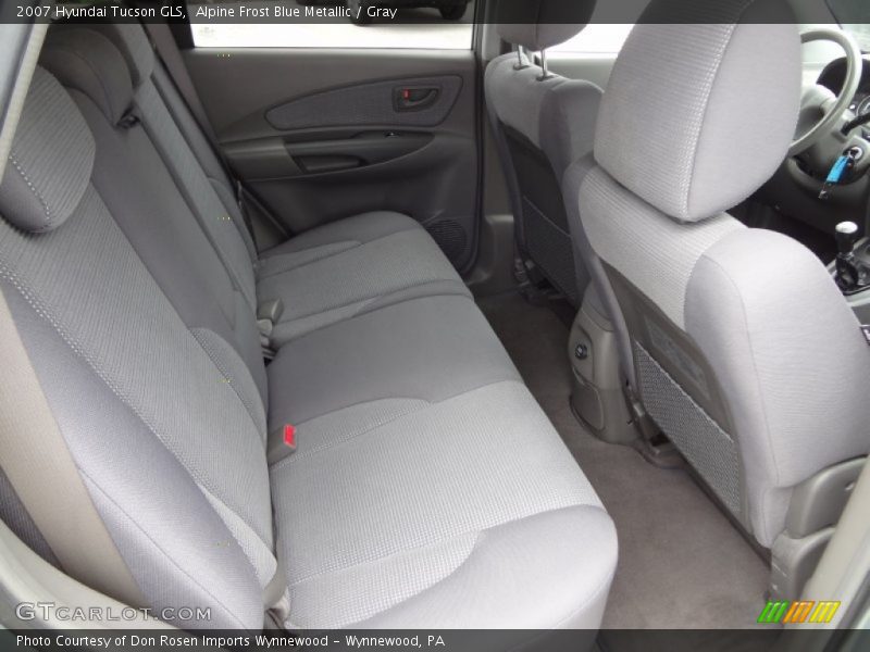 Alpine Frost Blue Metallic / Gray 2007 Hyundai Tucson GLS