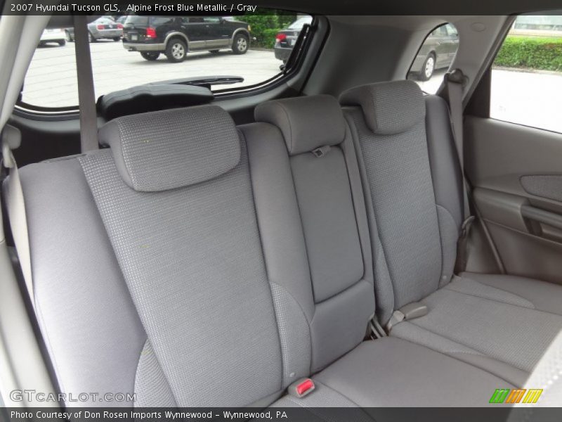 Alpine Frost Blue Metallic / Gray 2007 Hyundai Tucson GLS