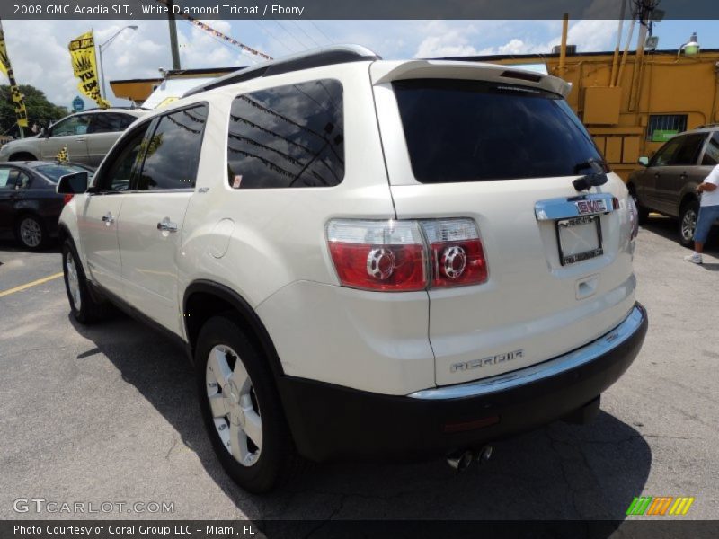 White Diamond Tricoat / Ebony 2008 GMC Acadia SLT