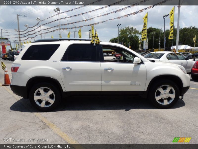 White Diamond Tricoat / Ebony 2008 GMC Acadia SLT