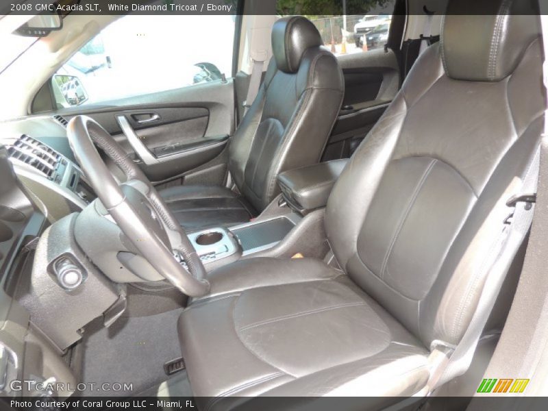 White Diamond Tricoat / Ebony 2008 GMC Acadia SLT