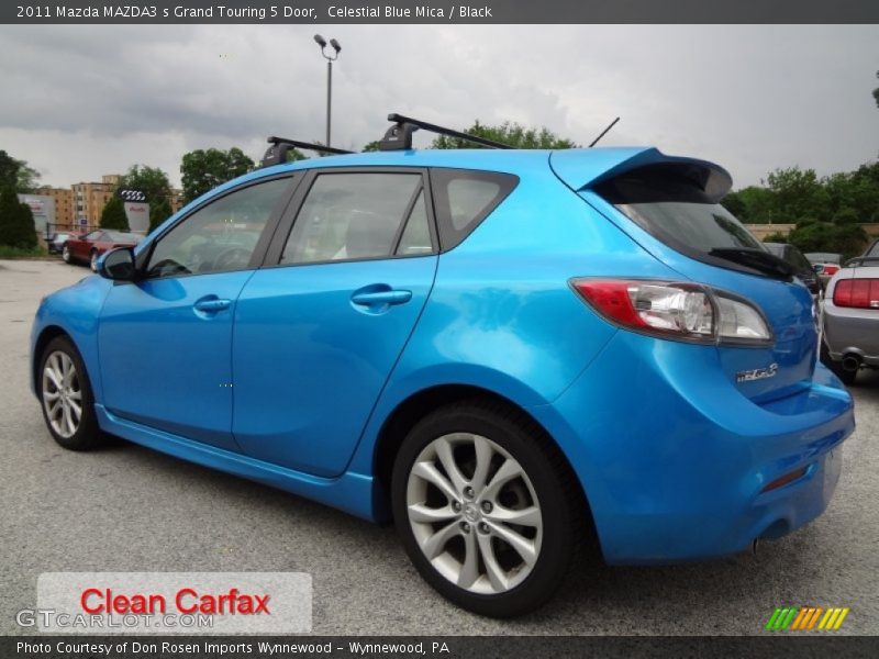 Celestial Blue Mica / Black 2011 Mazda MAZDA3 s Grand Touring 5 Door