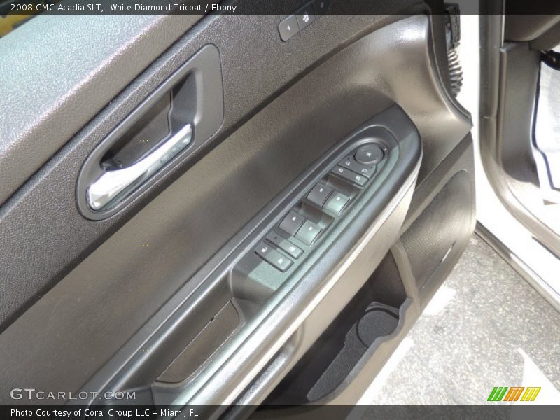 White Diamond Tricoat / Ebony 2008 GMC Acadia SLT